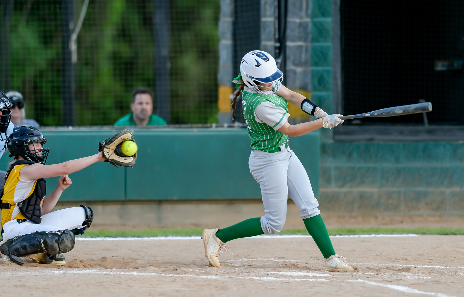 Friday night softball action